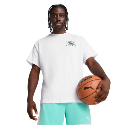 Puma Jaws Core Basketball T-shirt White [63049302] - skstore.eu
