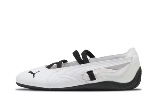 スニーカー ^PUMA^ Speedcat Ballet Leather White 40358701 403587-01 Puma Speedcat Ballet Leather White Black Womans 403587-01