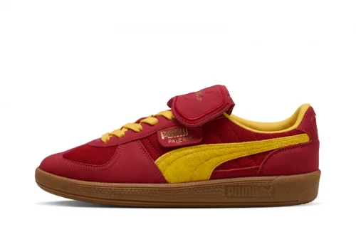 スニーカー PUMA Palermo Harry Potter Dark Crimson Yellow Sizle 40120901 PUMA 40120901 Harry Potter x Palermo Gryffindor Mens
