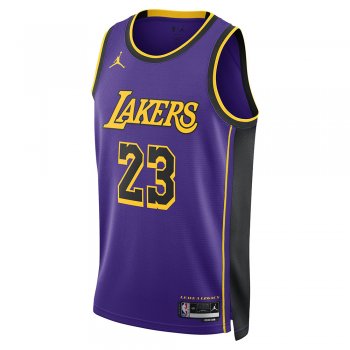 LeBron James Lakers Earned Edition Men's Nike NBA Swingman Jersey. Nike JP