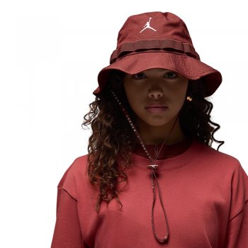 ■Nike■ Jordan Apex Bucket Hat Gym Red Black HM5753687 HM57 Nike Men's Air Jordan Apex Ripstop Bucket Hat Gym Red FD5188
