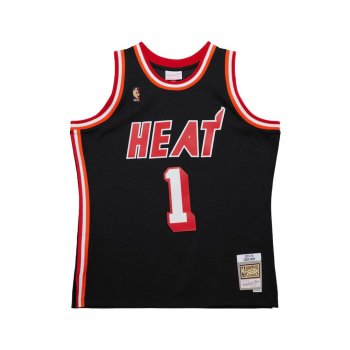 バスケットボール Mitchell &amp; Ness - mitchell&amp;ness miami heat GAME SHIRTS Mitchell & Ness Kids Miami Heat Black T-Shirt | Zumiez