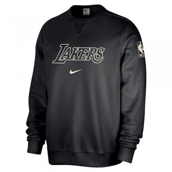 NBA LAKERS 黒 クルーネック スウェット Lakers NBA Playoff Win Wordmark Crewneck – Lakers Store