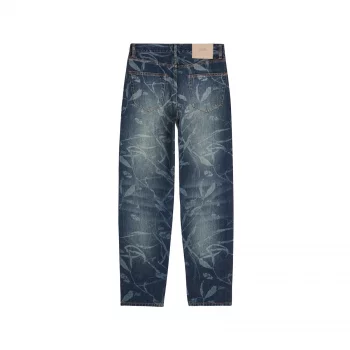 ◆AAKAM◆ Grid Pattern Denim Pants Blue MUSINSA | AAKAM Grid Pattern Denim Pants (Blue)