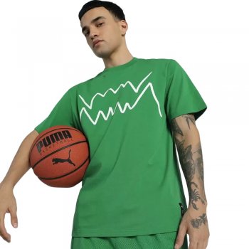Koszulka Puma Jaws Core Żółta [62469802] - skstore.eu