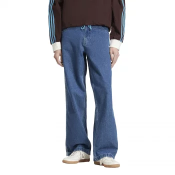 【新作】adidas DENIM ZIP PANT Size 24 JX9210 Adidas Denim Zip Pant LIGHT DENIM | Glue Store