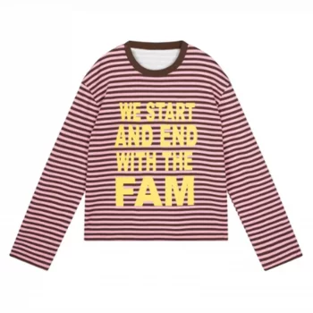【oan】(Unisex) Wear Long Sleeve Longsleeve męski z dzianiny waflowej zapinany pod szyją