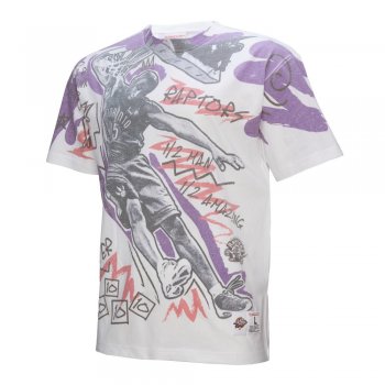 【PURPLE BRAND】X NBA X M&Nコラボ★Atlanta Hawks Tシャツ Men's Mitchell & Ness x Purple Brand Black/Red Atlanta Hawks