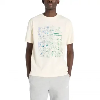 T-shirts New Balance Athletics Run Mural T-Shirt 'Beige