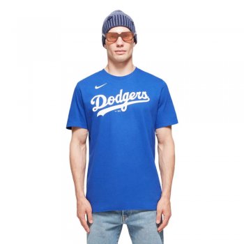 Nike MLB Fuse Wordmark Los Angeles Dodgers Blue Jersey [N199