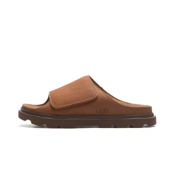 UGG WOMEN TASMAN GRAPHIC MONOGRAM TAN GREY MOCCASIN SHOE US