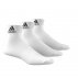 adidas performance thin ankle socks 3 pairs white adidas performance thin ankle socks 3 pairs white