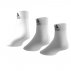 adidas performance thin ankle socks 3 pairs white adidas performance thin ankle socks 3 pairs white