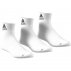 adidas performance thin ankle socks 3 pairs white adidas performance thin ankle socks 3 pairs white