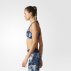 adidas racer-back printed bra navy adidas racer-back printed bra navy