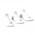 adidas 3-stripes no-show socks 3 pairs white adidas 3-stripes no-show socks 3 pairs white