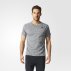 adidas d2m heathered tee grey adidas d2m heathered tee grey