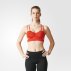 adidas committed printed bra core red adidas committed printed bra core red