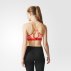 adidas committed printed bra core red adidas committed printed bra core red