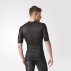 adidas techfit chill print tee m szaro-czarna adidas techfit chill print tee m szaro-czarna