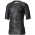 adidas techfit chill print tee m szaro-czarna adidas techfit chill print tee m szaro-czarna