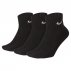 nike 3 pack value quarter socks black nike 3 pack value quarter socks black
