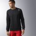 reebok elements fleece crew neck sweatshirt black reebok elements fleece crew neck sweatshirt black