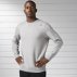 reebok element fleece crew neck grey reebok element fleece crew neck grey