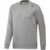 reebok element fleece crew neck grey reebok element fleece crew neck grey