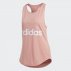 adidas essentials linear loose tank top pink adidas essentials linear loose tank top pink