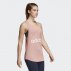 adidas essentials linear loose tank top pink adidas essentials linear loose tank top pink