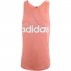 adidas essentials linear loose tank top pink adidas essentials linear loose tank top pink