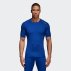 adidas alphaskin sport tee blue adidas alphaskin sport tee blue