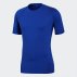 adidas alphaskin sport tee blue adidas alphaskin sport tee blue