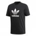 adidas trefoil tee black adidas trefoil tee black