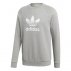 adidas originals trefoil crewneck grey adidas originals trefoil crewneck grey