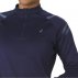 asics icon winter long sleeve 1/2 zip top navy asics icon winter long sleeve 1/2 zip top navy