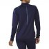 asics icon winter long sleeve 1/2 zip top navy asics icon winter long sleeve 1/2 zip top navy