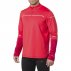 asics lite-show winter long sleeve 1/2 zip red alert / samba asics lite-show winter long sleeve 1/2 zip red alert / samba