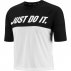 nike tailwind short-sleeve top w biało-czarna nike tailwind short-sleeve top w biało-czarna