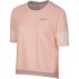 nike tailwind short-sleeve top w pudrowa nike tailwind short-sleeve top w pudrowa