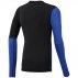 reebok long sleeve compression tee printed blue reebok long sleeve compression tee printed blue