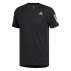 adidas own the run tee męska czarna adidas own the run tee męska czarna