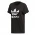 Koszulka damska adidas Boyfriend Trefoil Tee Czarna
