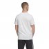 adidas trefoil essentials tee męska biała adidas trefoil essentials tee męska biała