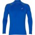 asics icon ls 1/2 zip top blue grey asics icon ls 1/2 zip top blue grey