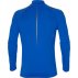 asics icon ls 1/2 zip top blue grey asics icon ls 1/2 zip top blue grey