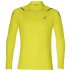 asics icon ls 1/2 zip top lemon grey asics icon ls 1/2 zip top lemon grey