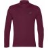 asics silver ls 1/2 zip top cordovan asics silver ls 1/2 zip top cordovan