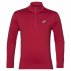 asics silver long sleeve 1/2 zip samba red asics silver long sleeve 1/2 zip samba red